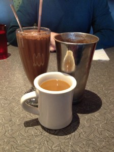 Great coffee plus amazing frappe = welcome home!