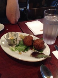 There were two other hushpuppies prior to our descending upon them.