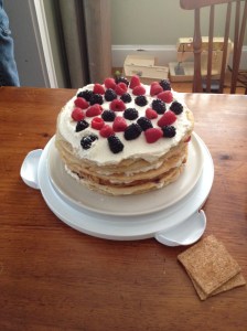 It's a fucking pancake cake bitches.  A cake.  Made. Out of PANCAKES.