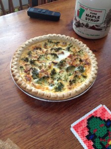 I made quiche and remembered to get a before pic!