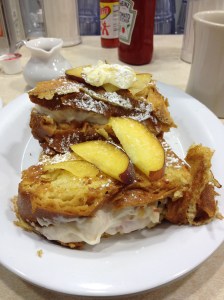 The Sweet Peach Stuffed French Toast.  It is as fantastic as it looks.